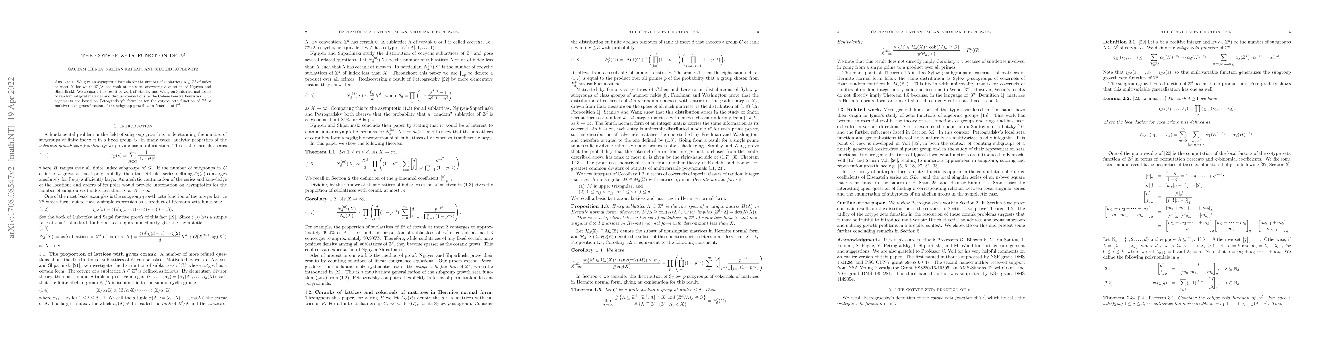 Thumbnail for The cotype zeta function of $\mathbb{Z}^d$