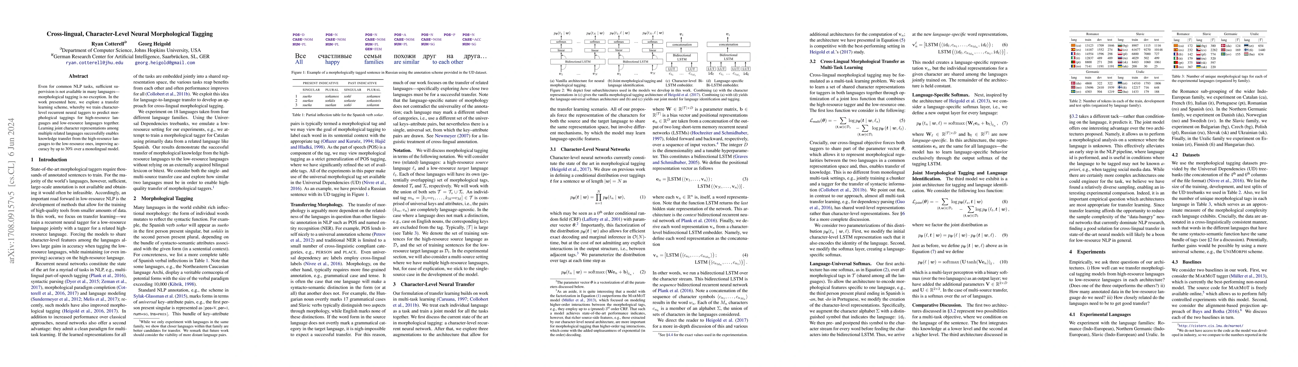 Thumbnail for Cross-lingual, Character-Level Neural Morphological Tagging