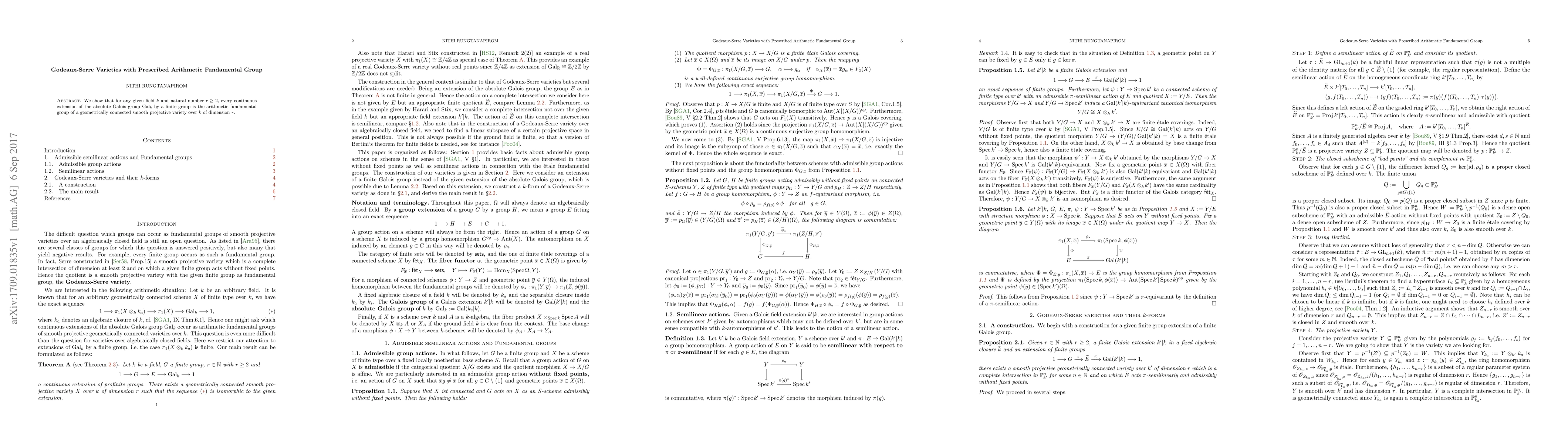 Thumbnail for Godeaux-Serre Varieties with Prescribed Arithmetic Fundamental Group