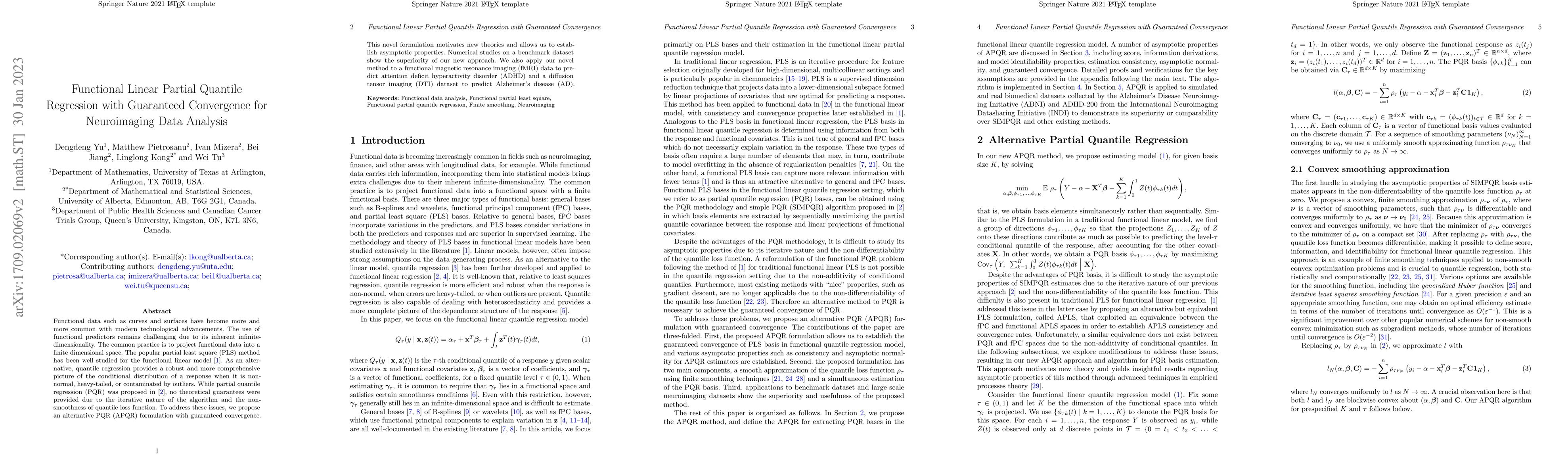 Thumbnail for An Alternative Approach to Functional Linear Partial Quantile Regression