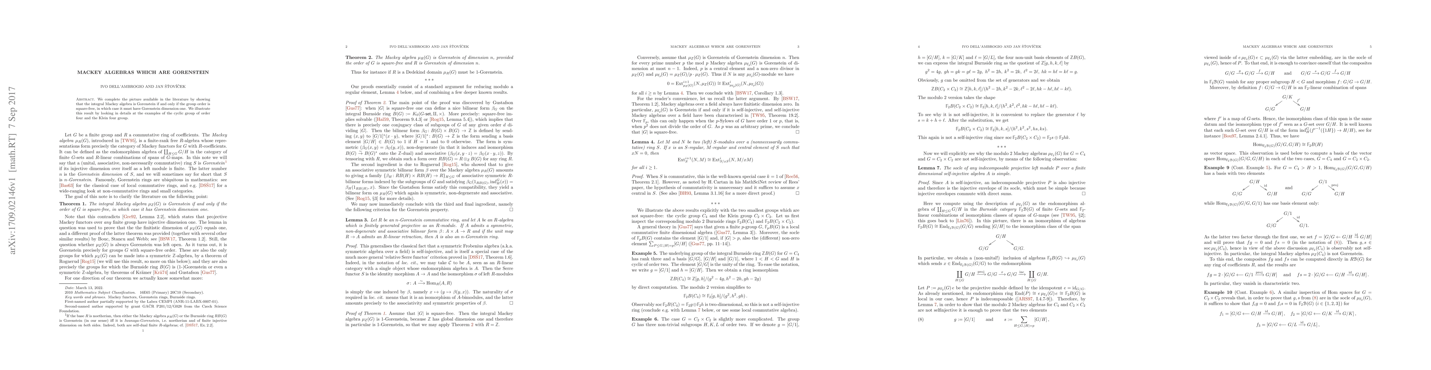 Thumbnail for Mackey algebras which are Gorenstein