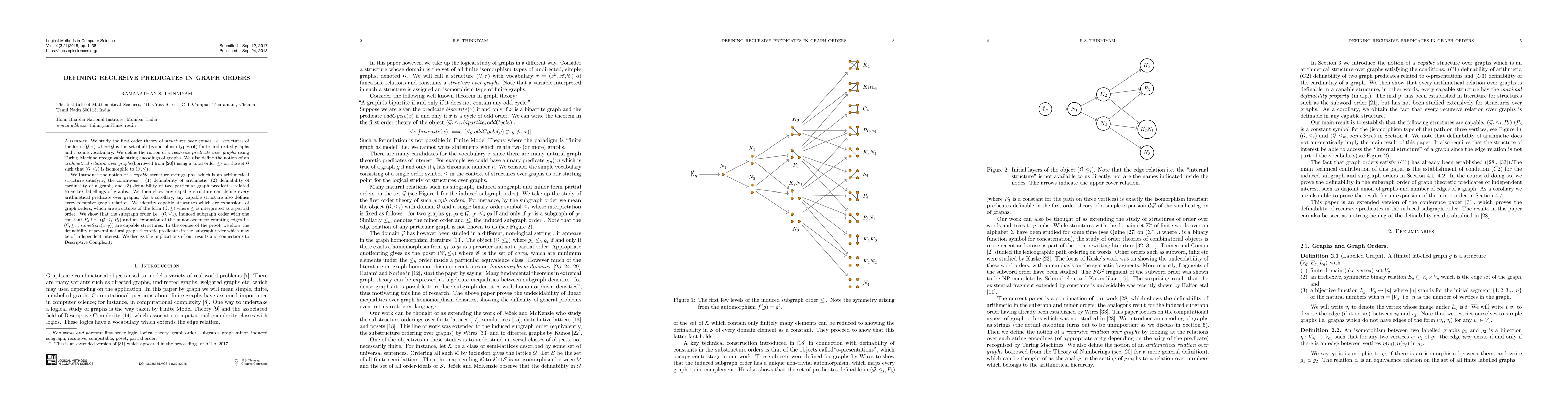 Thumbnail for Defining Recursive Predicates in Graph Orders