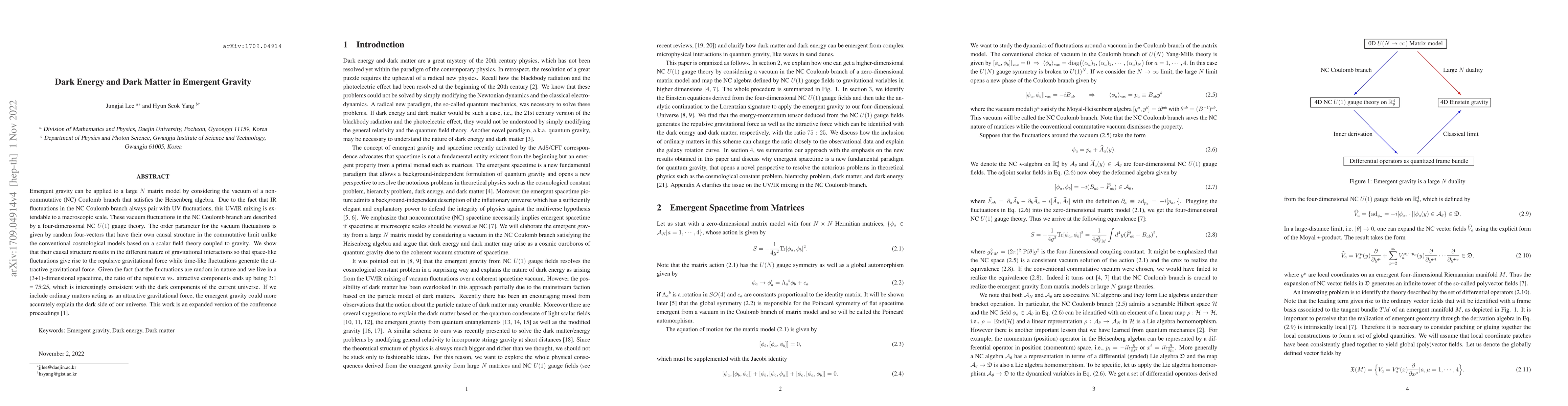 Thumbnail for Dark Energy and Dark Matter in Emergent Gravity