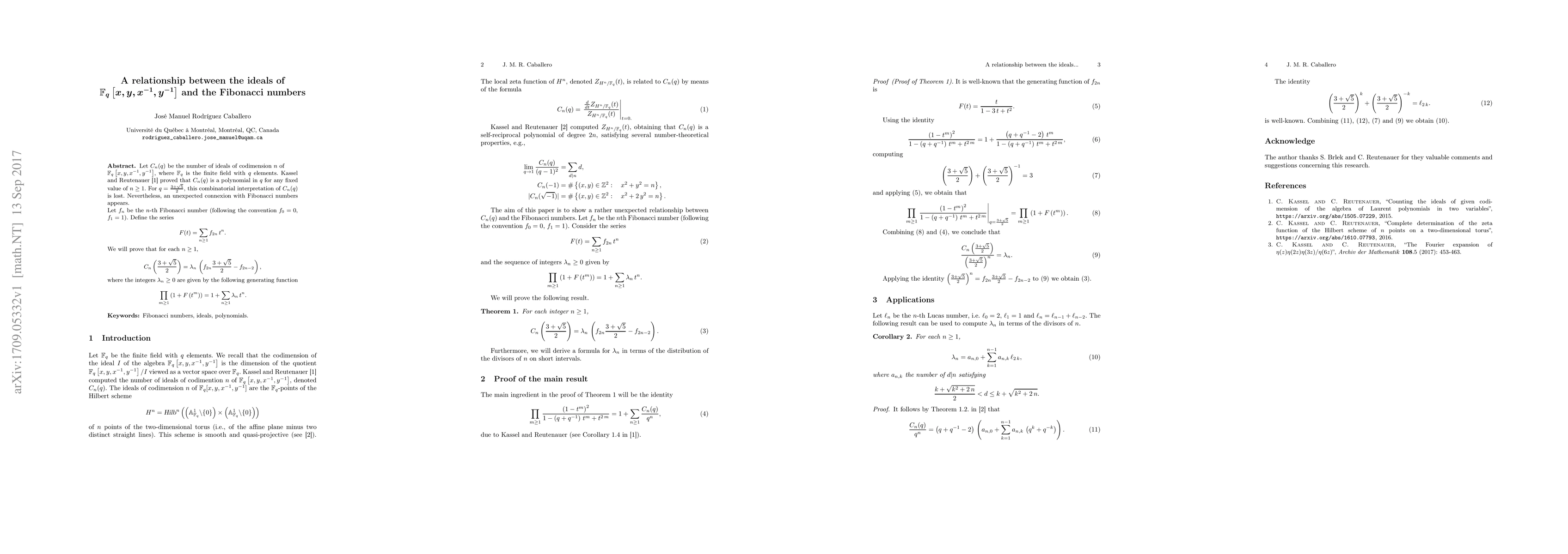 Thumbnail for A relationship between the ideals of $\mathbb{F}_q\left[x, y, x^{-1},
  y^{-1} \right]$ and the Fibonacci numbers
