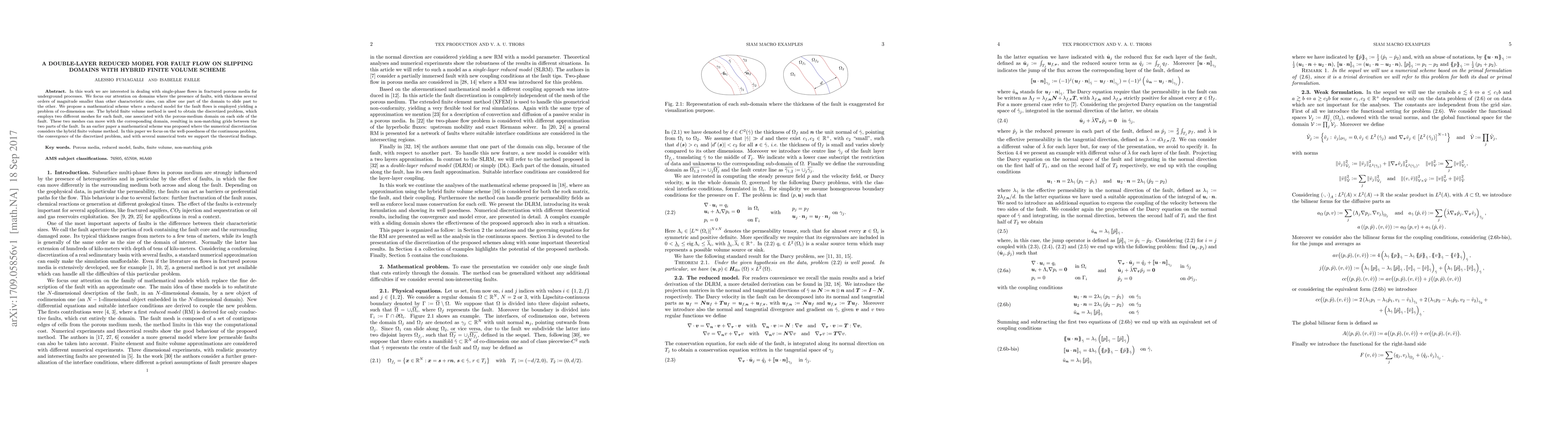 Thumbnail for A double-layer reduced model for fault flow on slipping domains with
  hybrid finite volume scheme