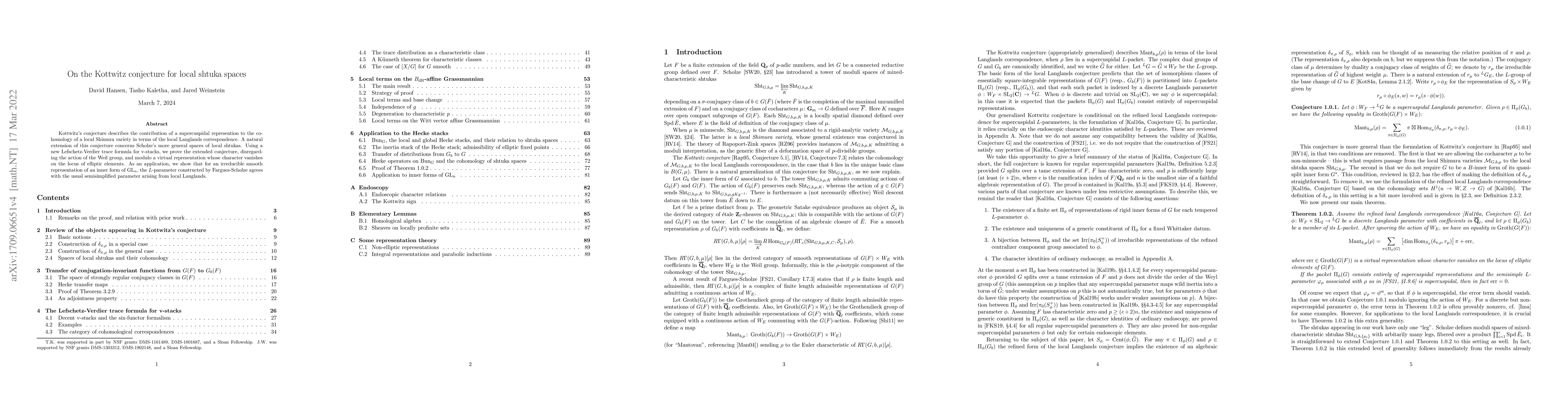Thumbnail for On the Kottwitz conjecture for local shtuka spaces