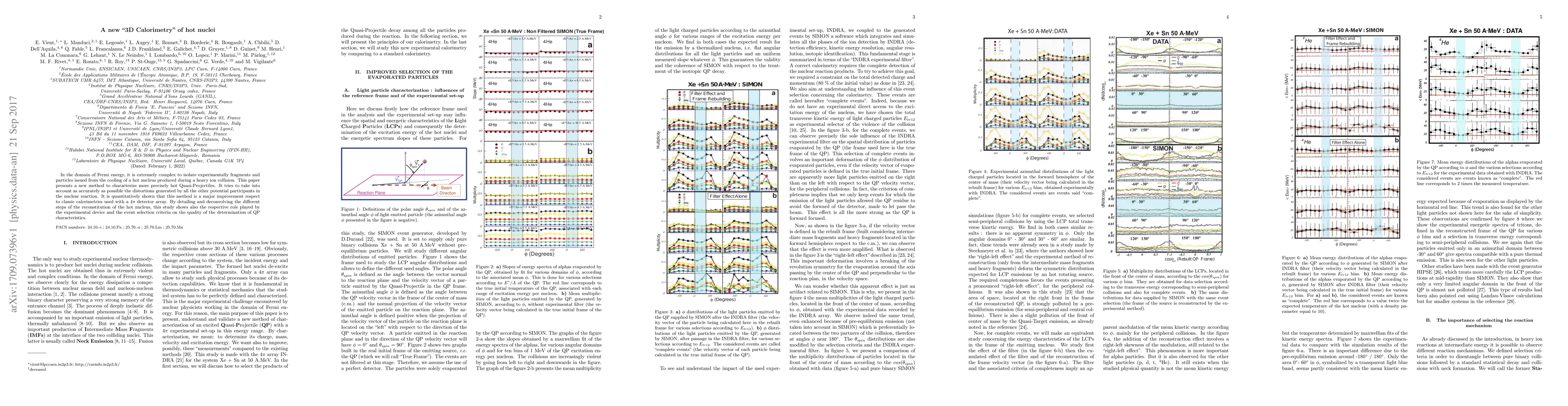 Thumbnail for A new "3D Calorimetry" of hot nuclei