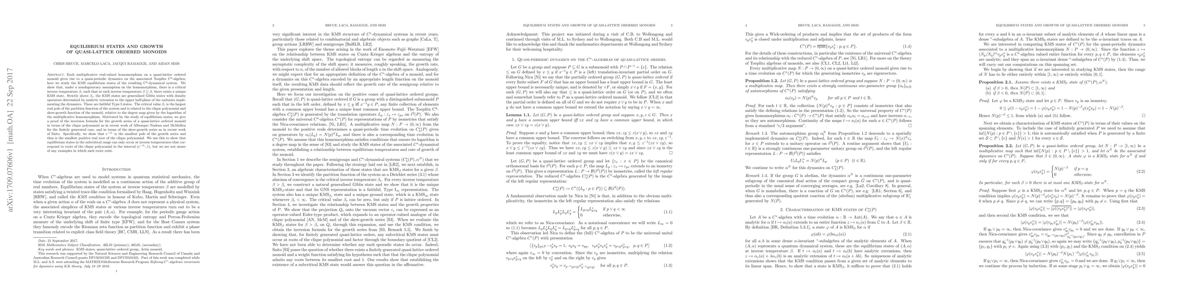 Thumbnail for Equilibrium states and growth of quasi-lattice ordered monoids