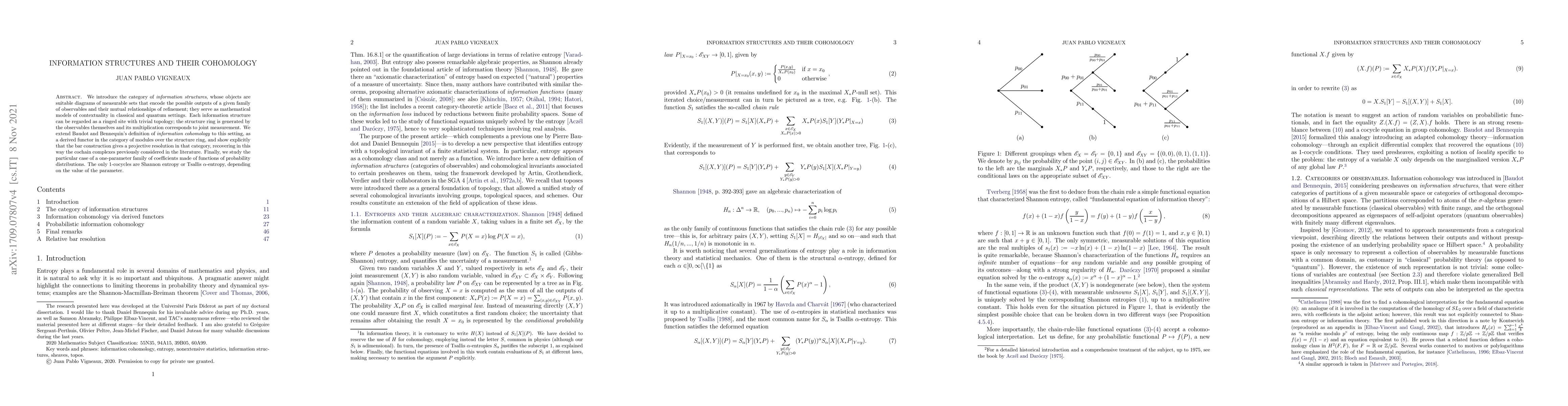 Thumbnail for Information structures and their cohomology