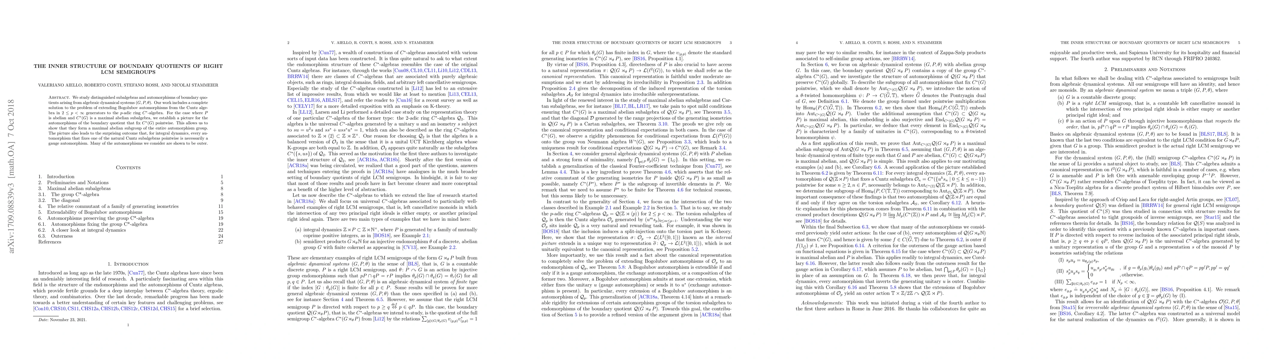 Thumbnail for The inner structure of boundary quotients of right LCM semigroups