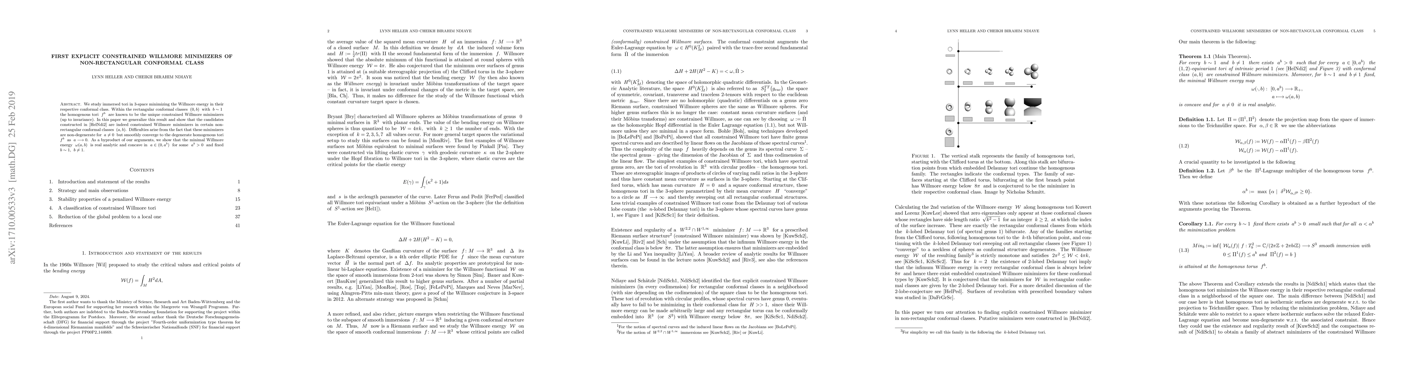 Thumbnail for First explicit constrained Willmore minimizers of non-rectangular
  conformal class