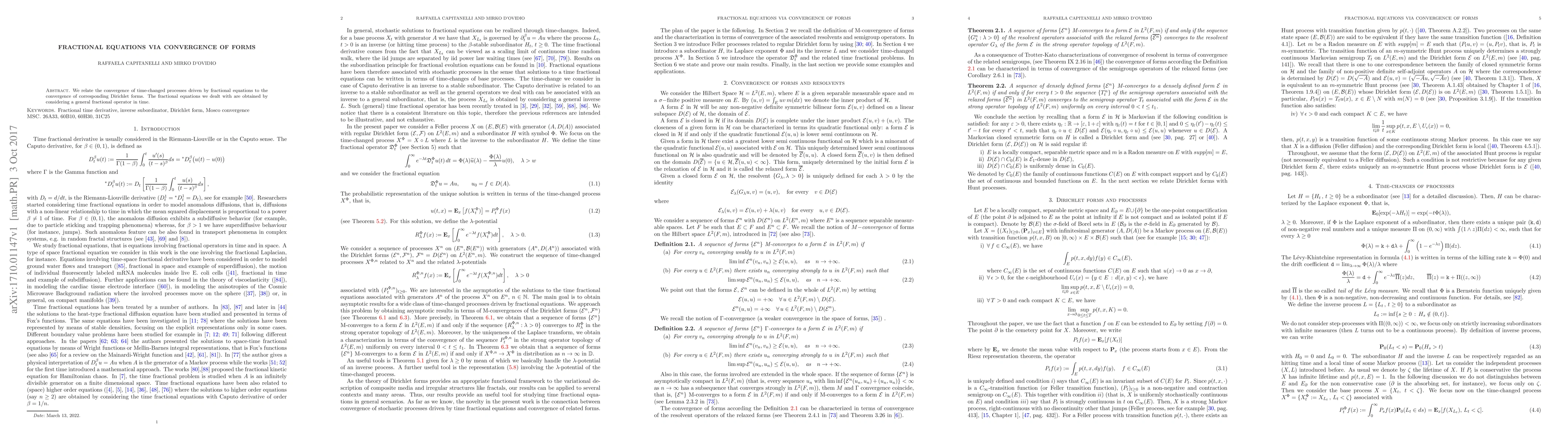 Thumbnail for Fractional equations via convergence of forms