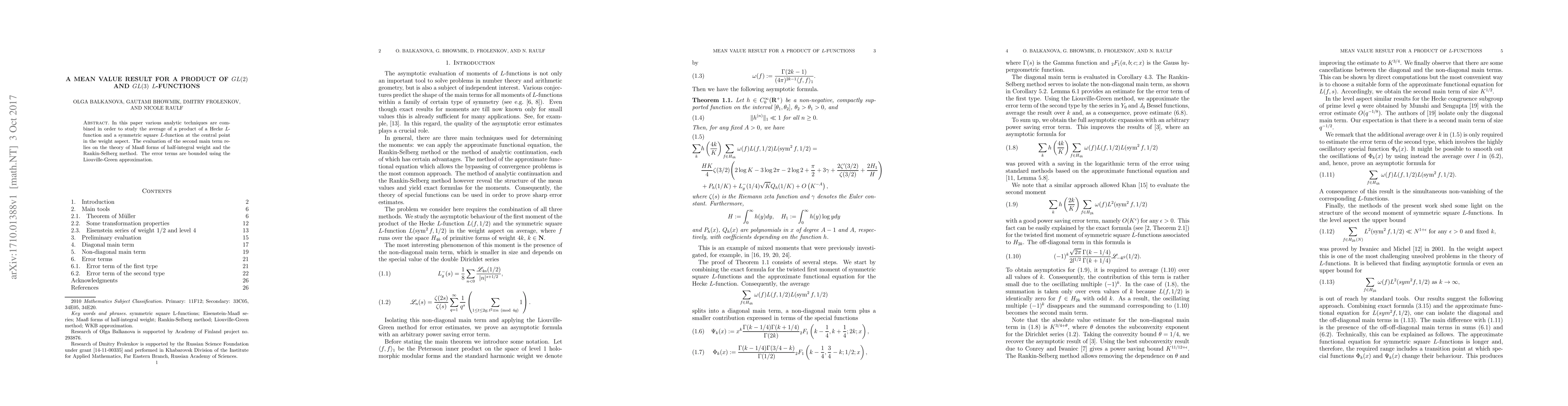 Thumbnail for A Mean Value Result for a Product of GL(2) and GL(3) L-Functions