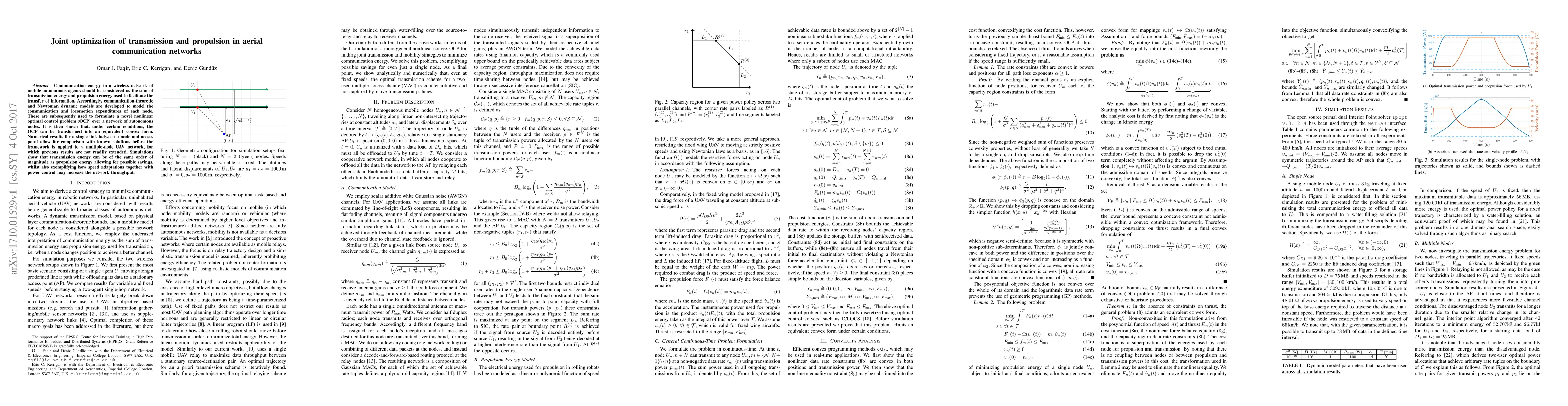 Thumbnail for Joint optimization of transmission and propulsion in aerial
  communication networks