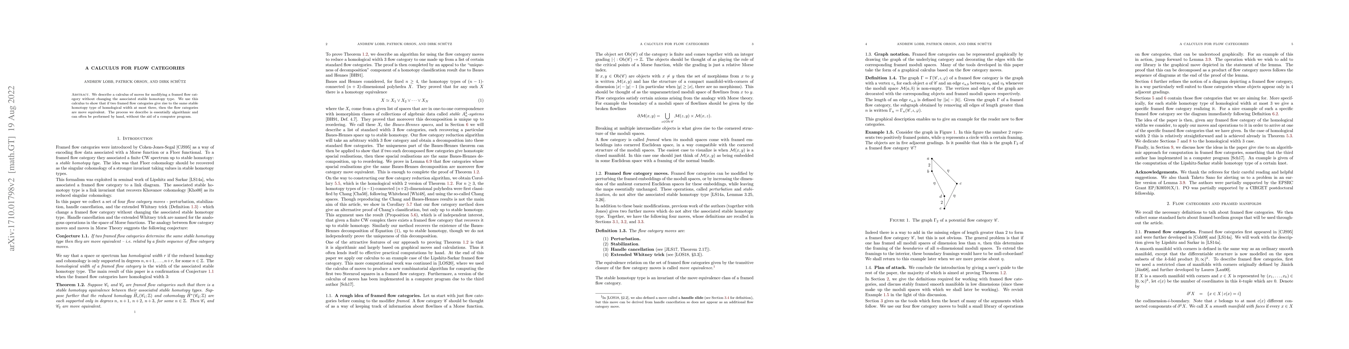 Thumbnail for A calculus for flow categories