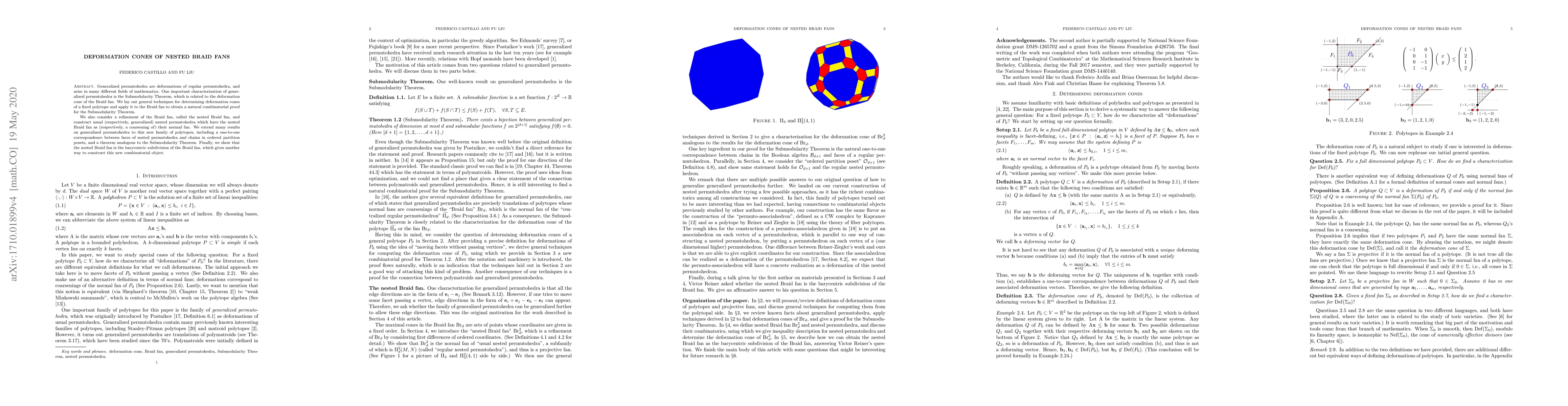 Thumbnail for Deformation Cones of nested Braid fans