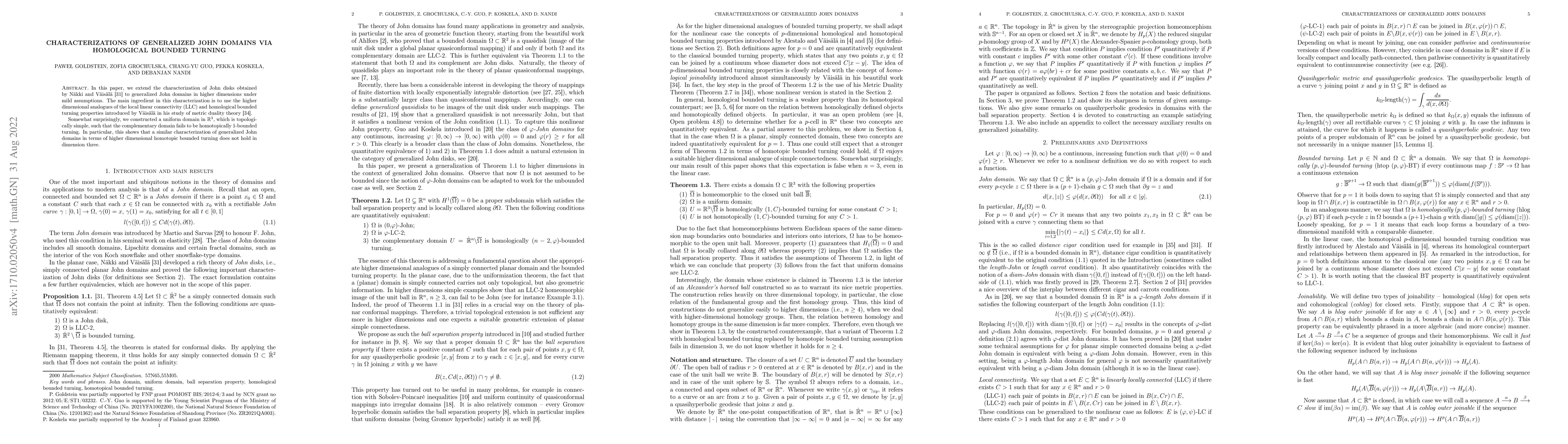 Thumbnail for Characterizations of generalized John domains in $\mathbb{R}^n$ via
  metric duality