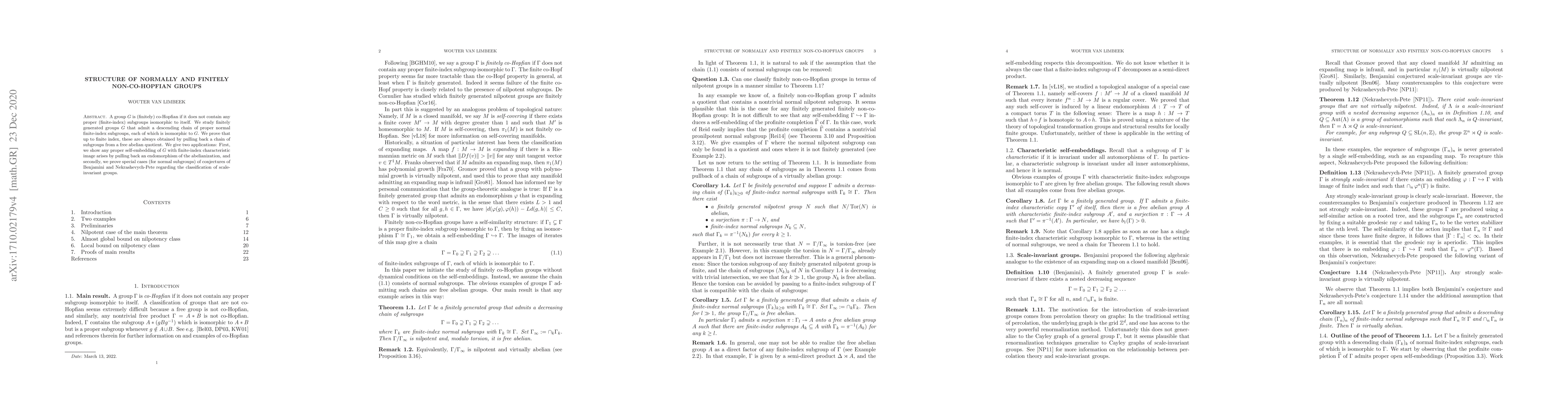 Thumbnail for Structure of normally and finitely non-co-Hopfian groups