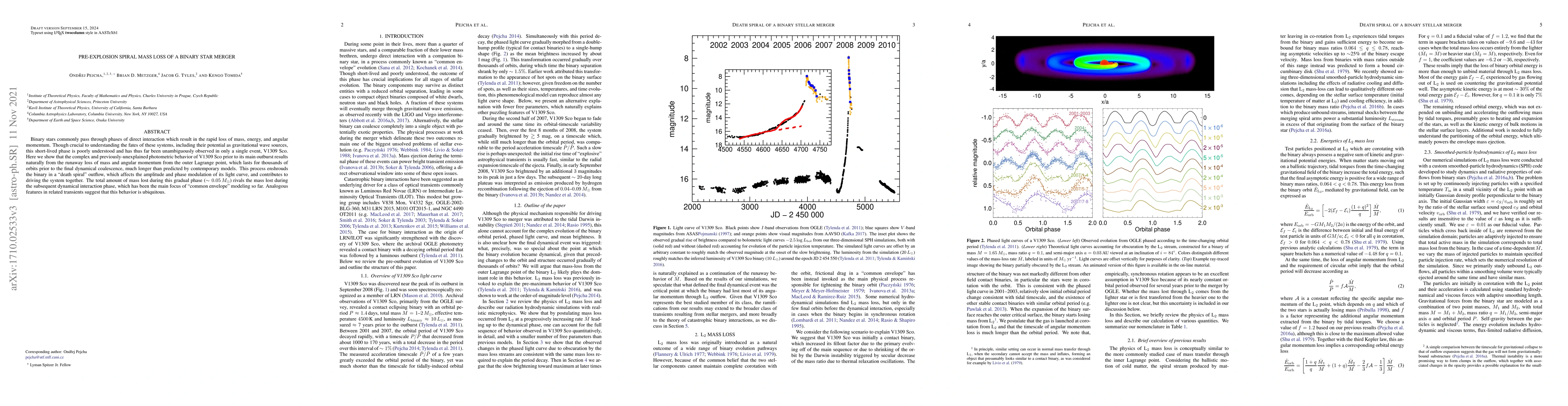 Thumbnail for Pre-explosion spiral mass loss of a binary star merger