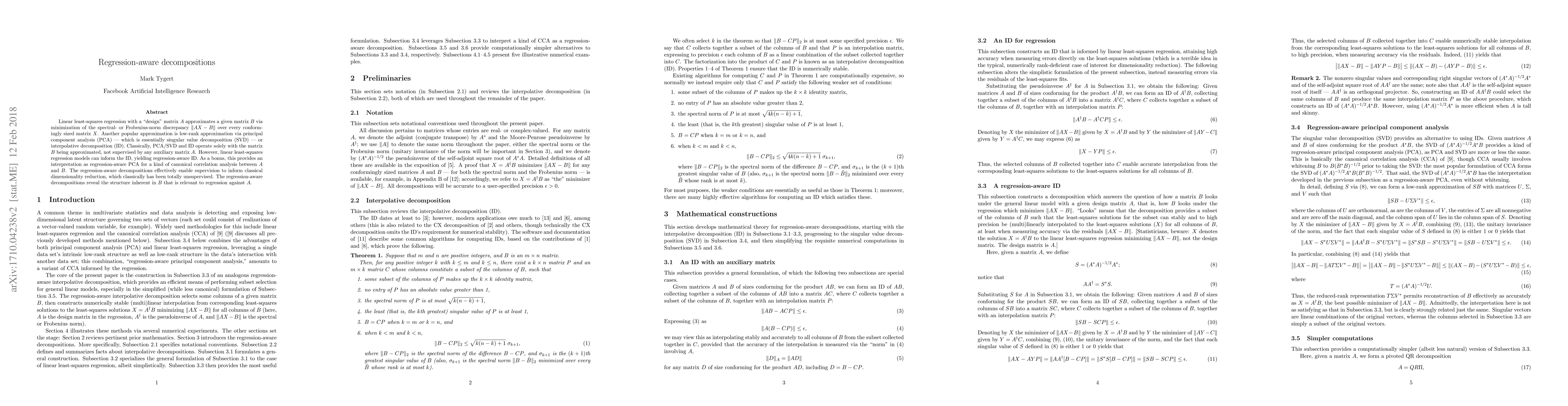 Thumbnail for Regression-aware decompositions