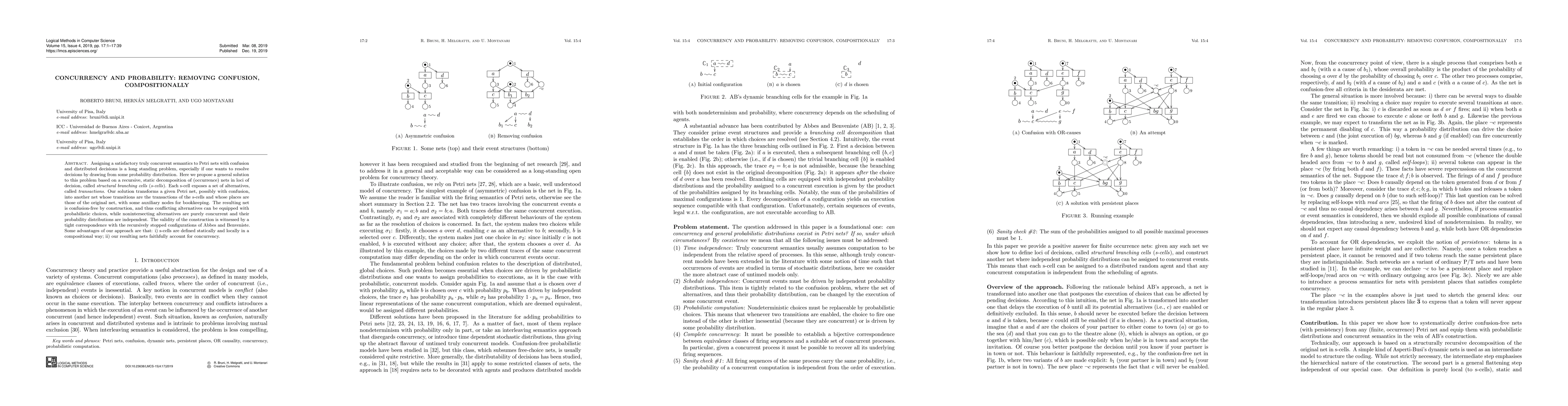 Thumbnail for Concurrency and Probability: Removing Confusion, Compositionally