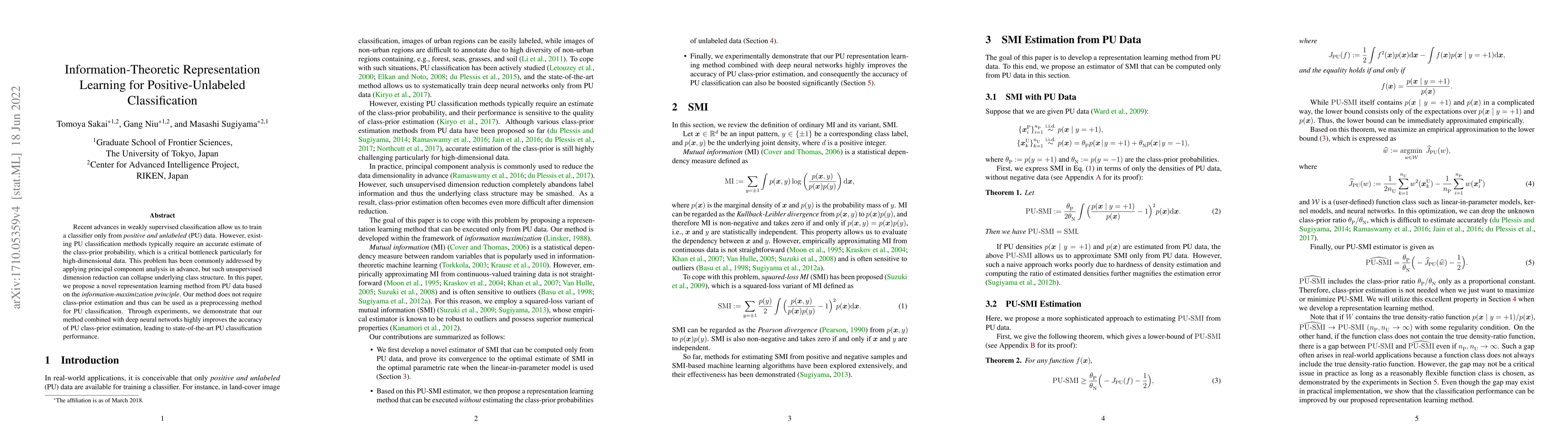 Thumbnail for Information-Theoretic Representation Learning for Positive-Unlabeled
  Classification