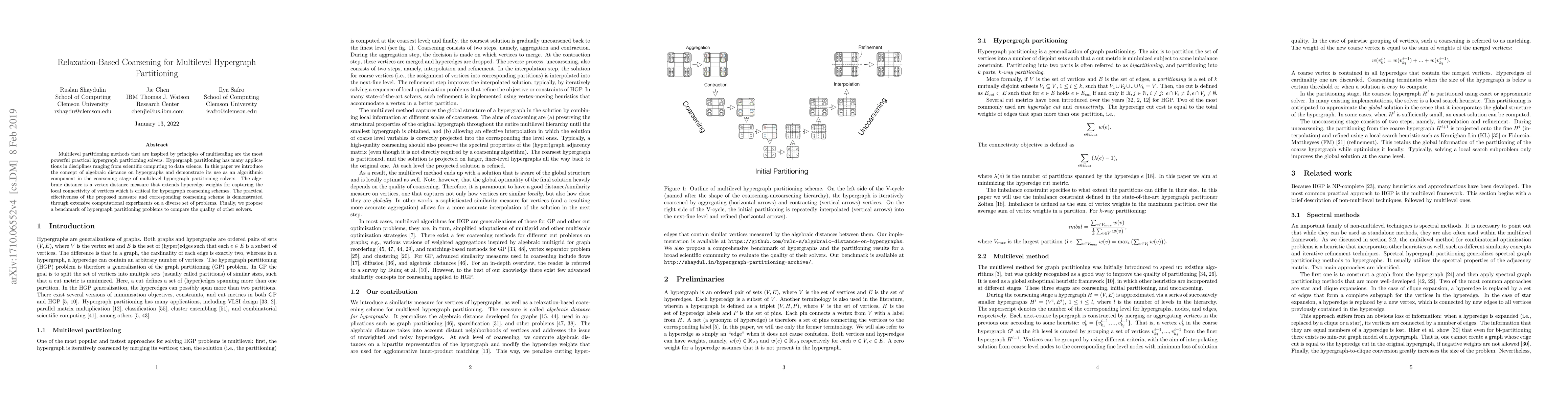 Thumbnail for Relaxation-Based Coarsening for Multilevel Hypergraph Partitioning