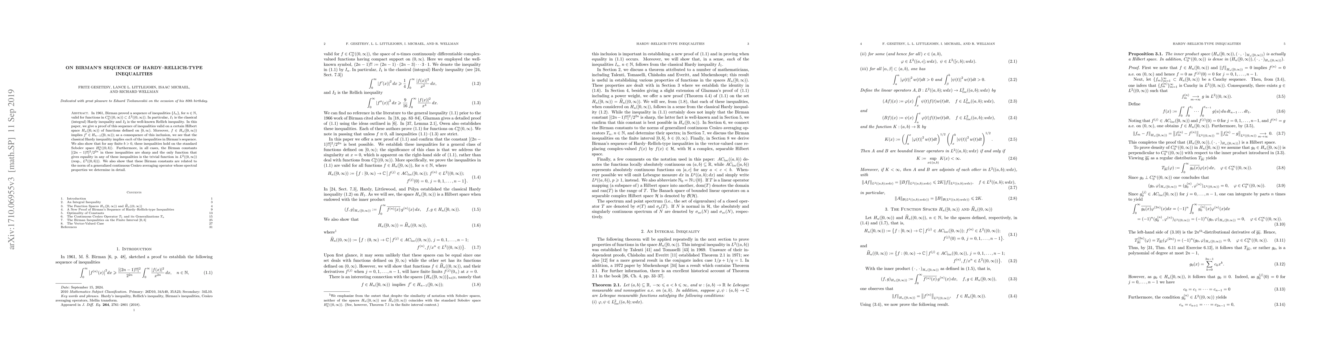 Thumbnail for On Birman's sequence of Hardy-Rellich-type inequalities