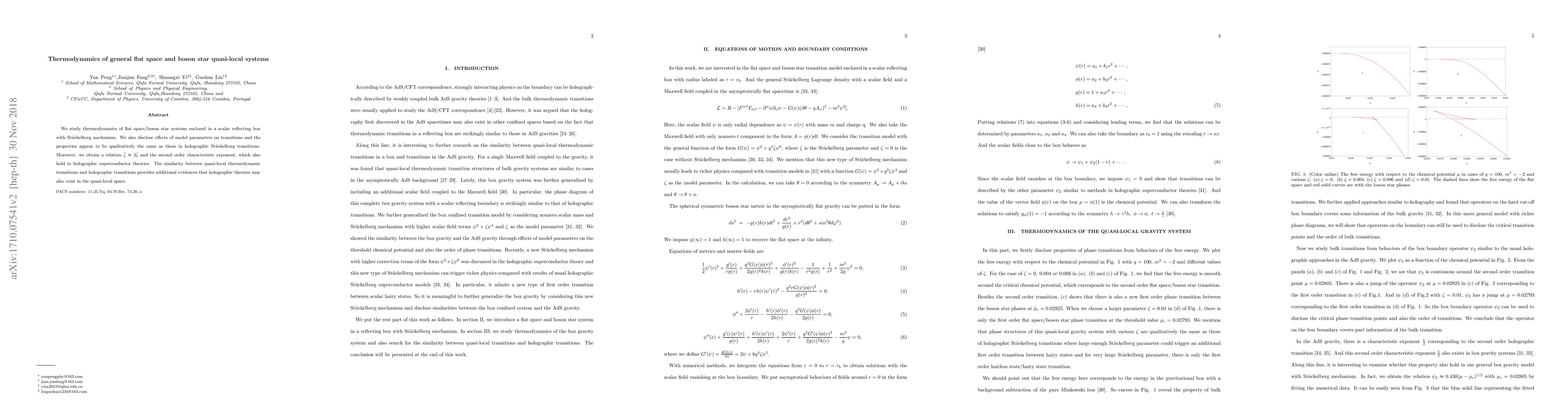 Thumbnail for Thermodynamics of general flat space and boson star quasi-local systems