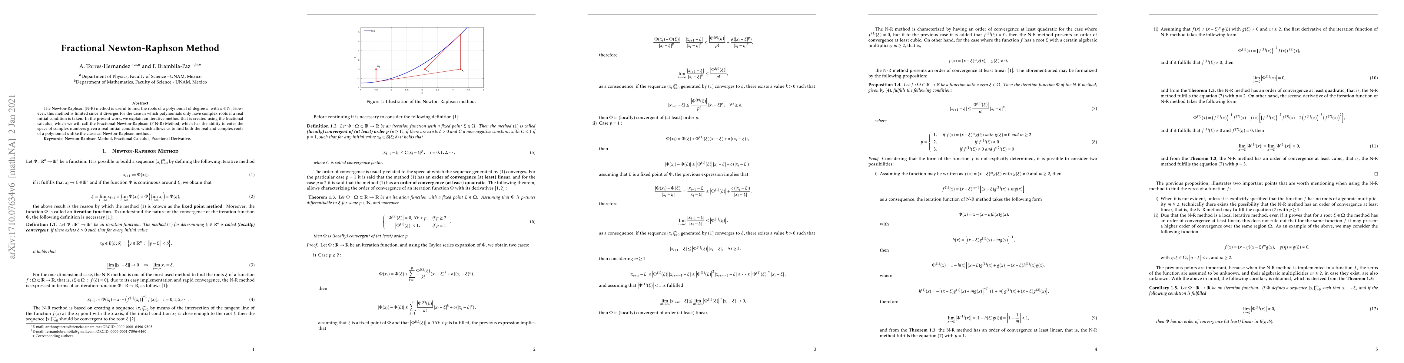 Thumbnail for Fractional Newton-Raphson Method