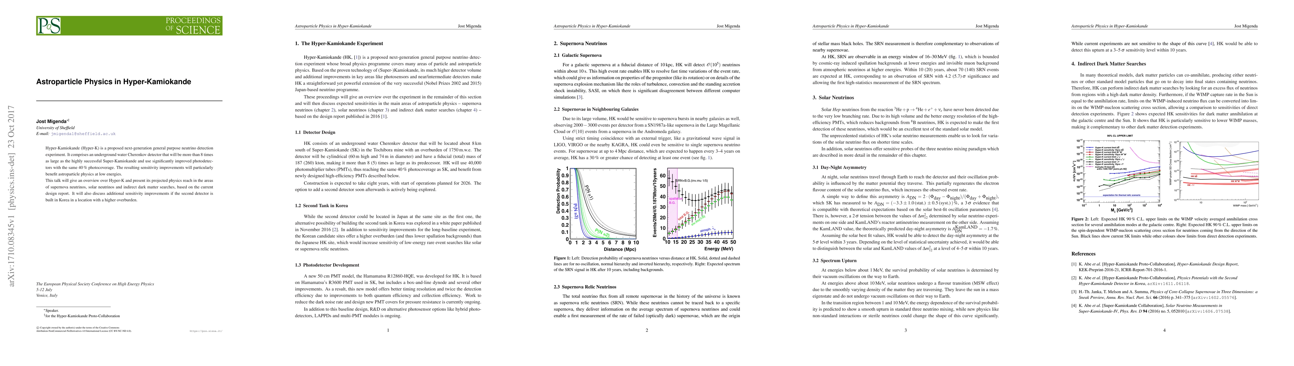 Thumbnail for Astroparticle Physics in Hyper-Kamiokande