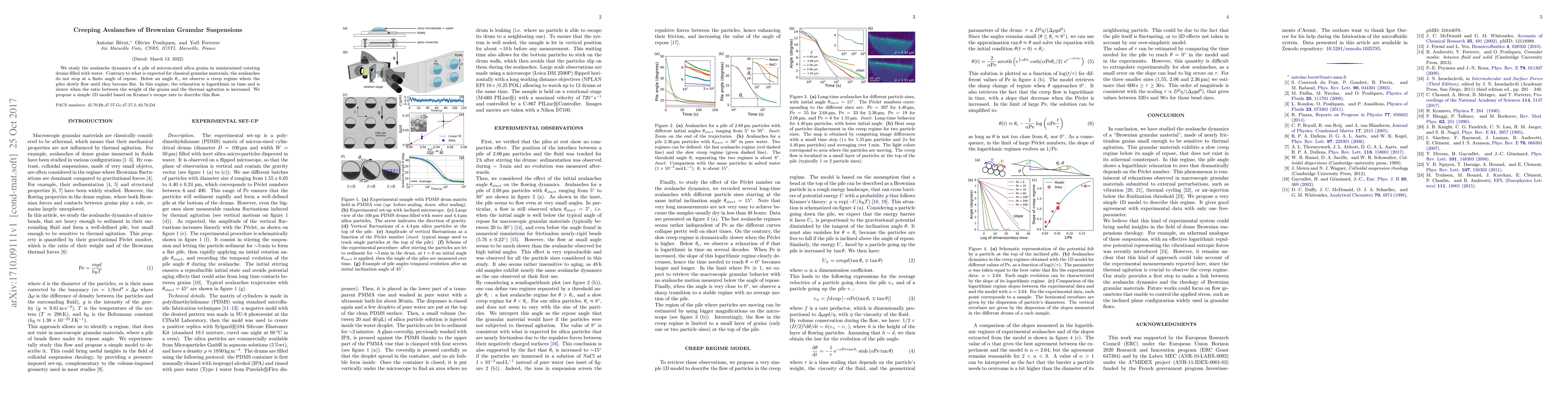 Thumbnail for Creeping Avalanches of Brownian Granular Suspensions