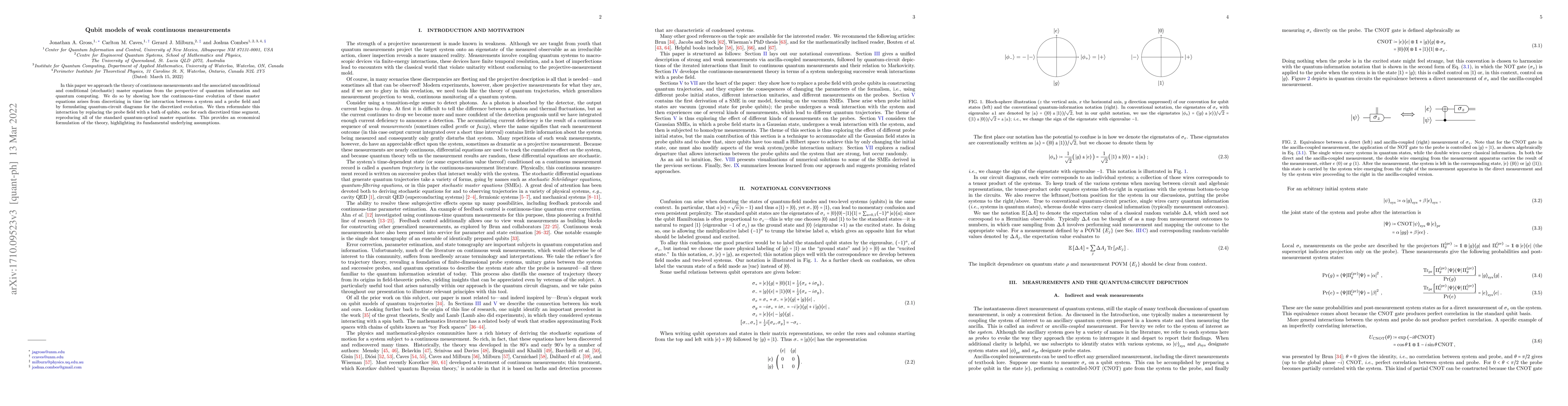 Thumbnail for Qubit models of weak continuous measurements