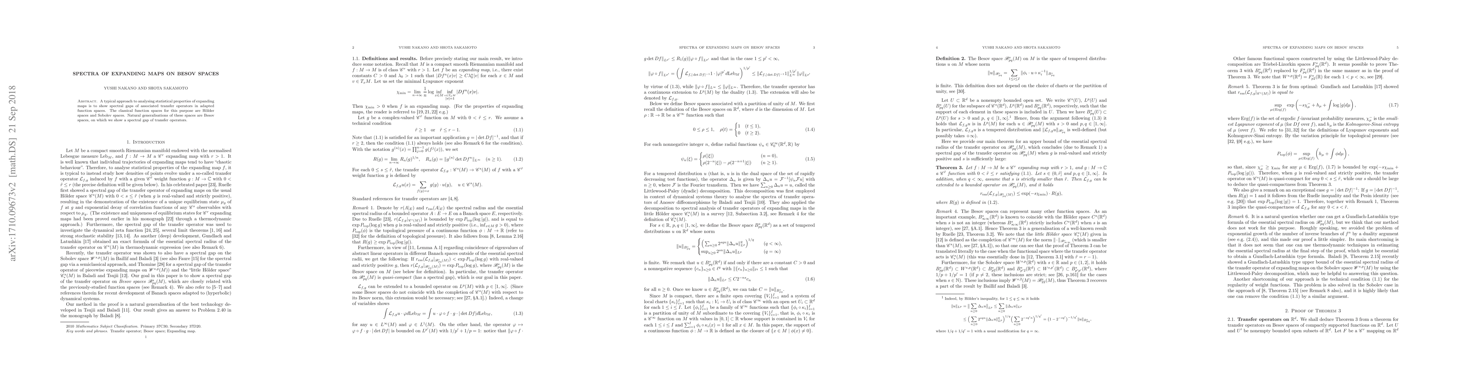 Thumbnail for Spectra of expanding maps on Besov spaces
