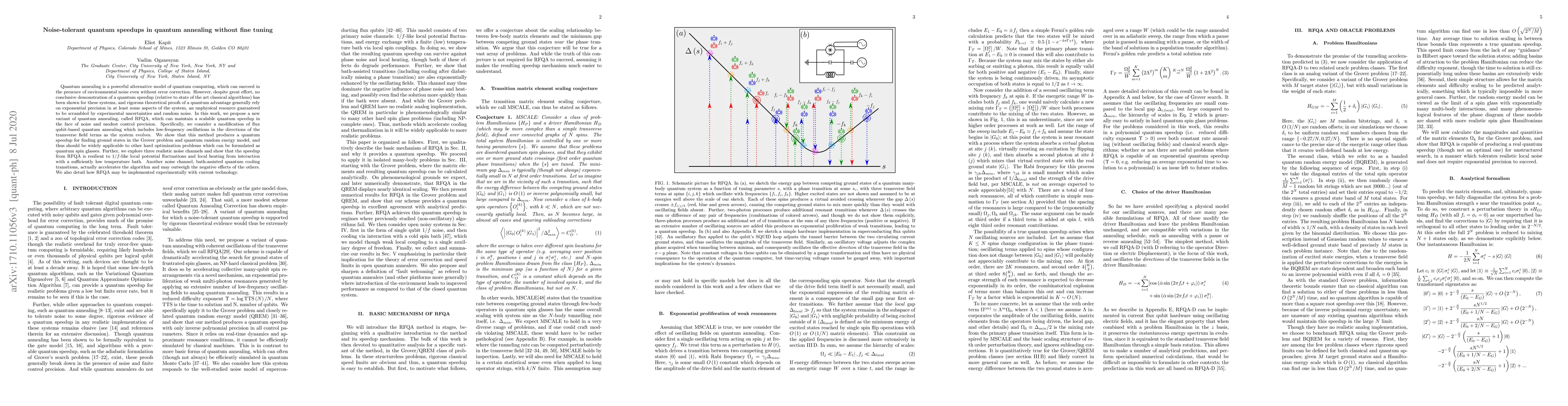 Thumbnail for Noise-tolerant quantum speedups in quantum annealing without fine tuning