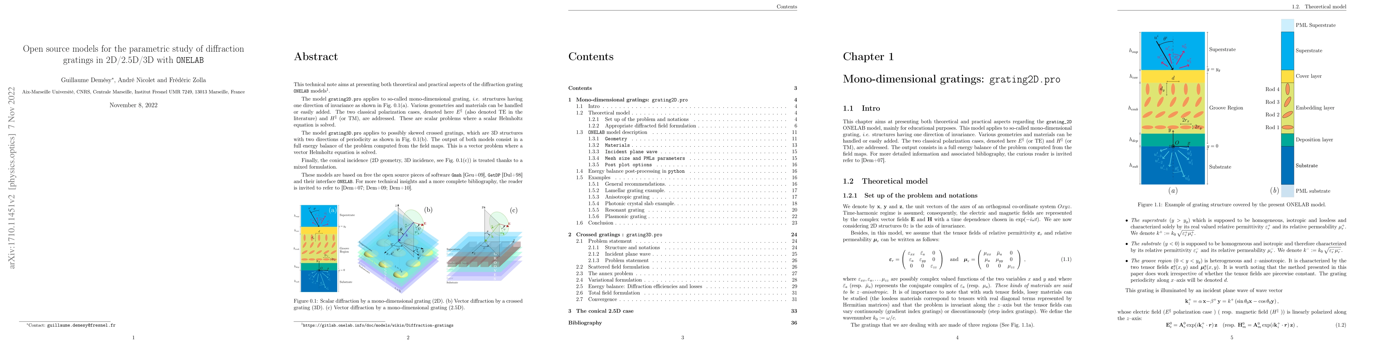 Thumbnail for Open source models for the parametric study of diffraction gratings in
  2D/2.5D/3D with ONELAB/Gmsh/GetDP