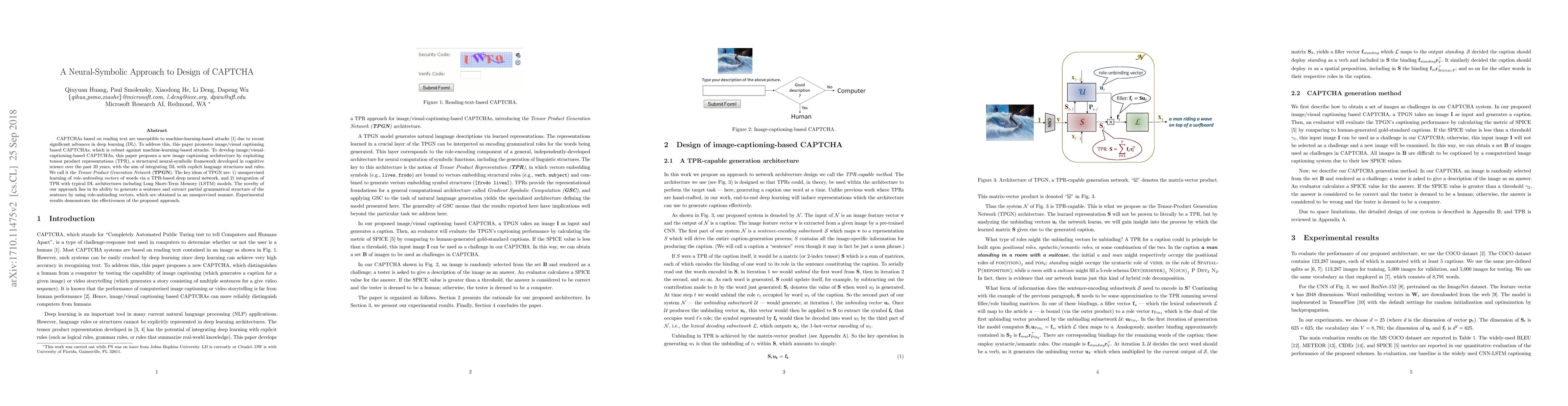 Thumbnail for A Neural-Symbolic Approach to Design of CAPTCHA