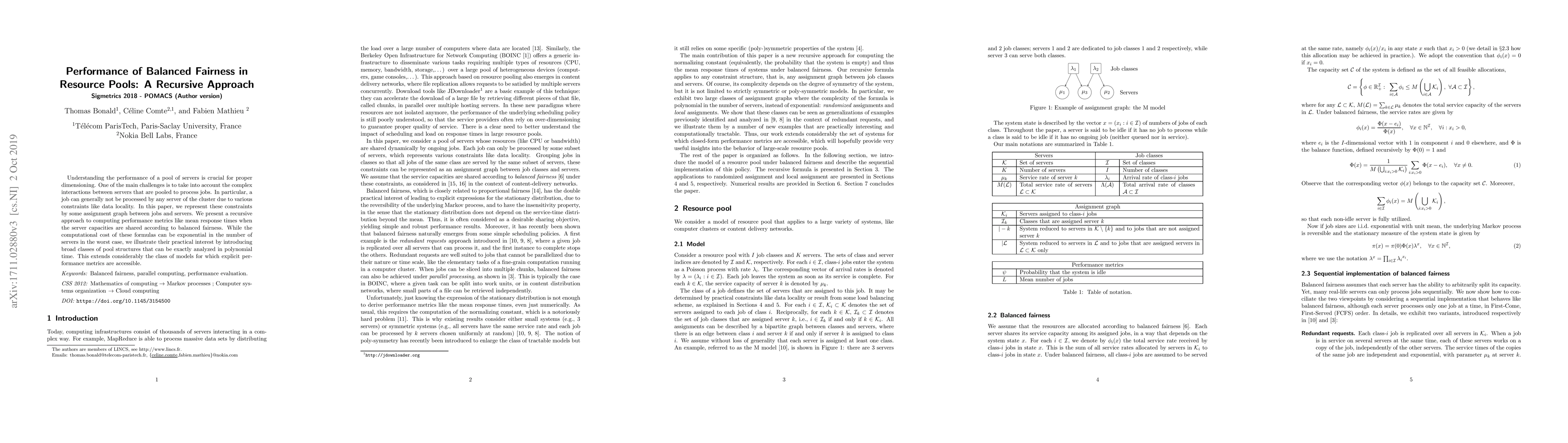 Thumbnail for Performance of Balanced Fairness in Resource Pools: A Recursive Approach