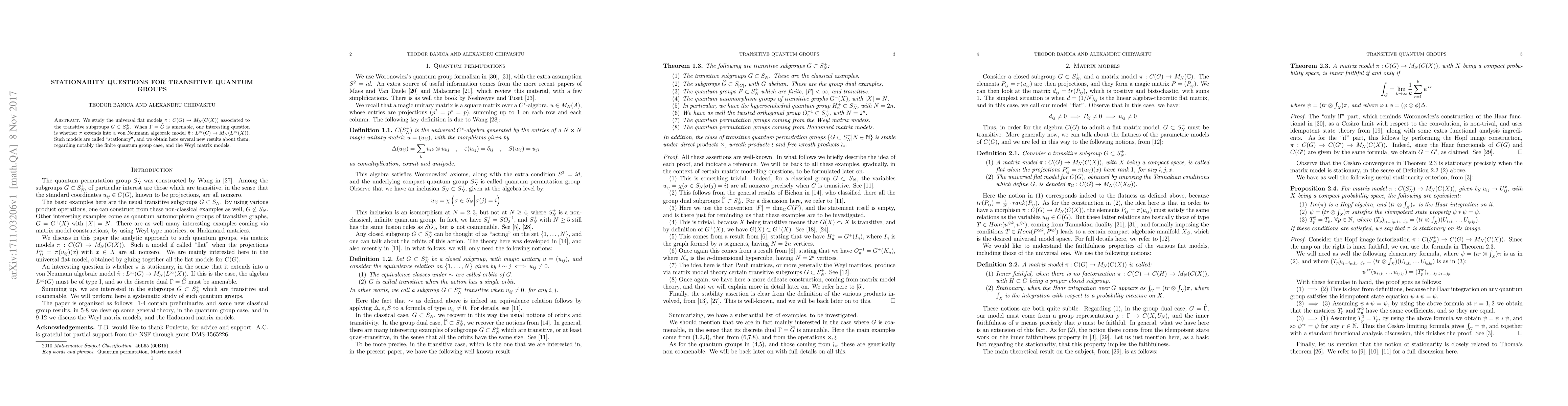 Thumbnail for Modelling questions for transitive quantum groups