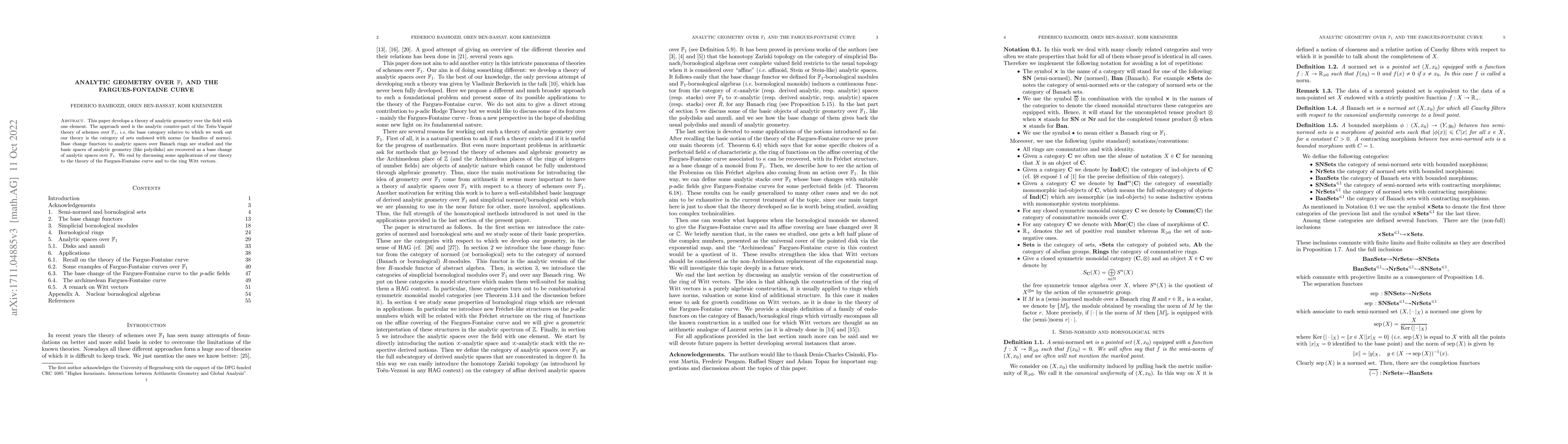 Thumbnail for Analytic geometry over F_1 and the Fargues-Fontaine curve