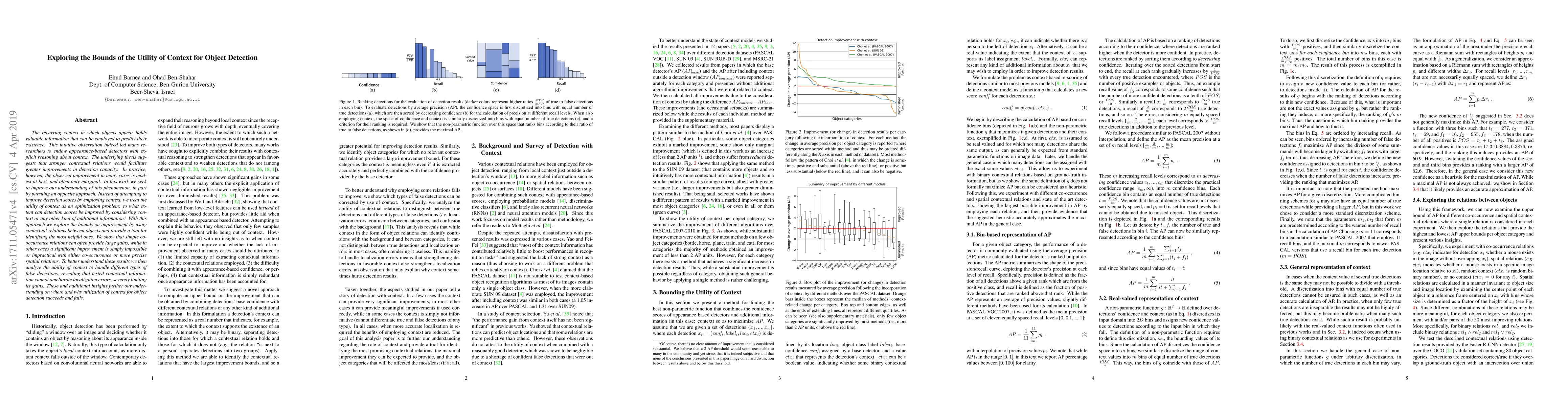 Thumbnail for Exploring the Bounds of the Utility of Context for Object Detection