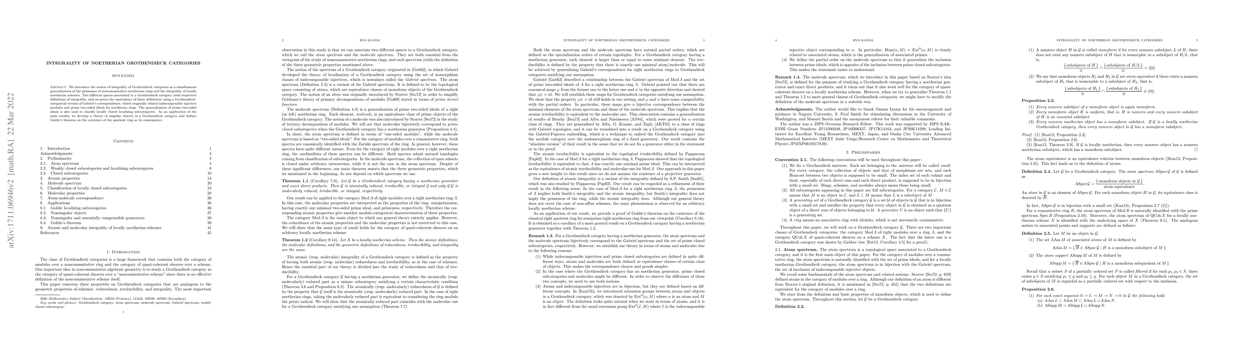 Thumbnail for Integrality of noetherian Grothendieck categories