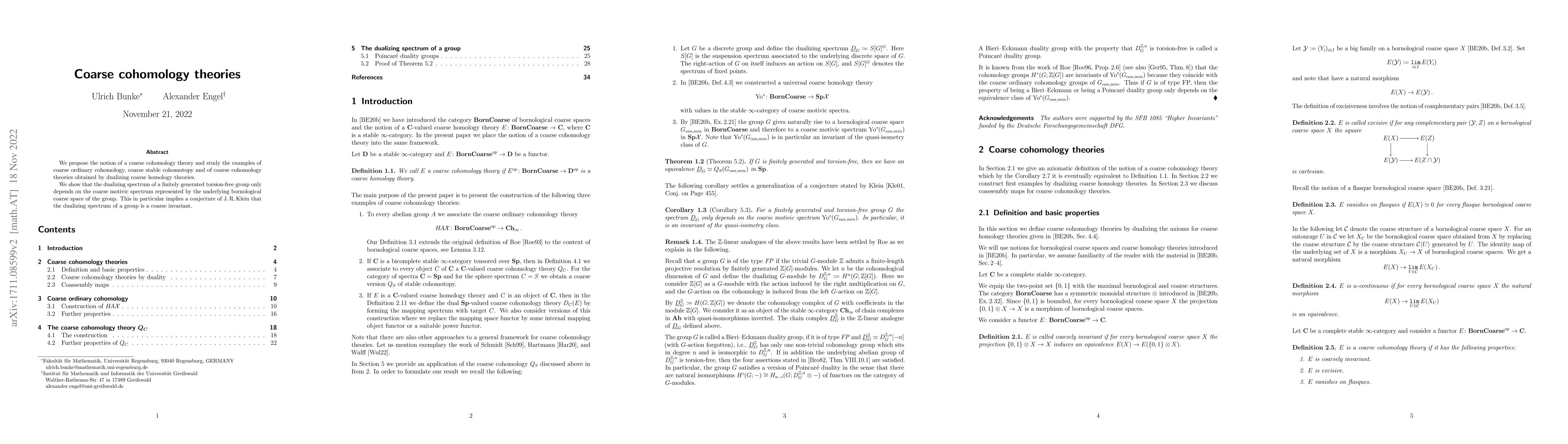 Thumbnail for Coarse cohomology theories