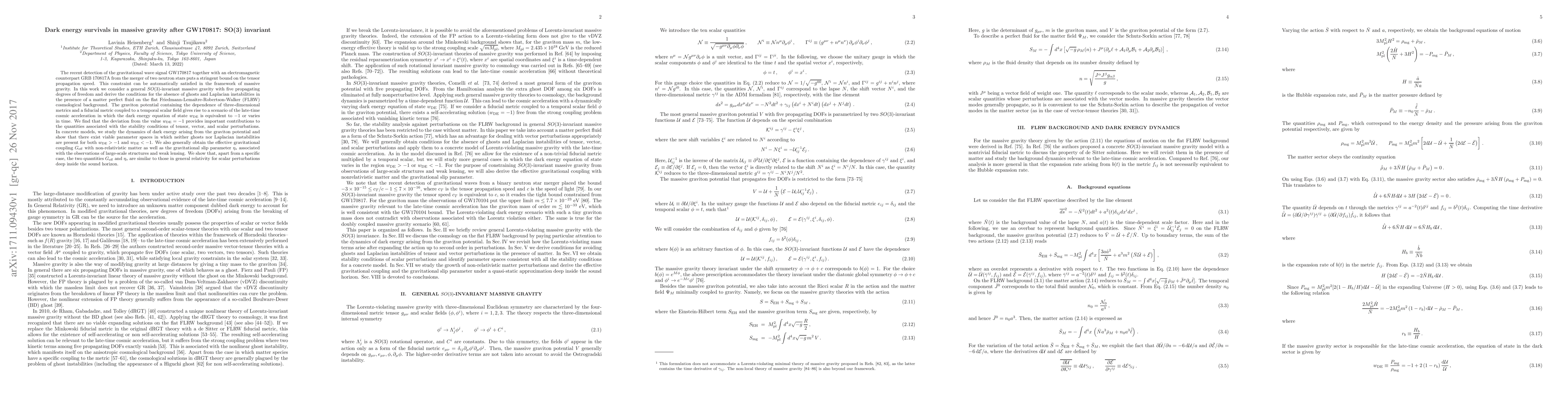 Thumbnail for Dark energy survivals in massive gravity after GW170817: SO(3) invariant