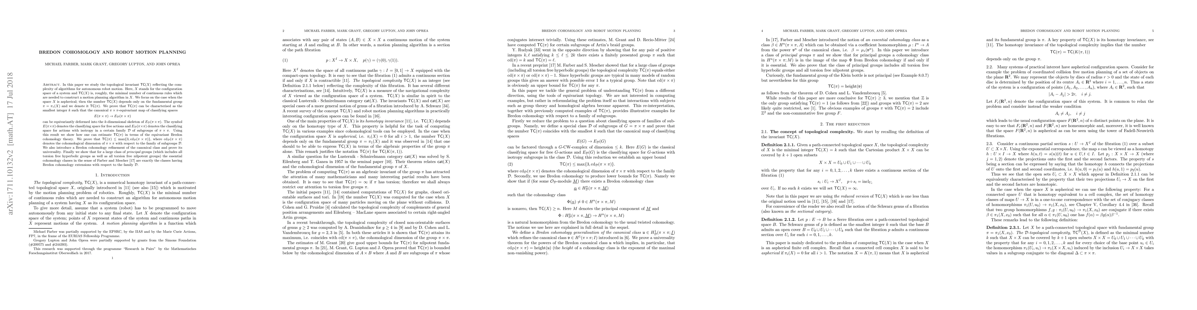 Thumbnail for Bredon cohomology and robot motion planning