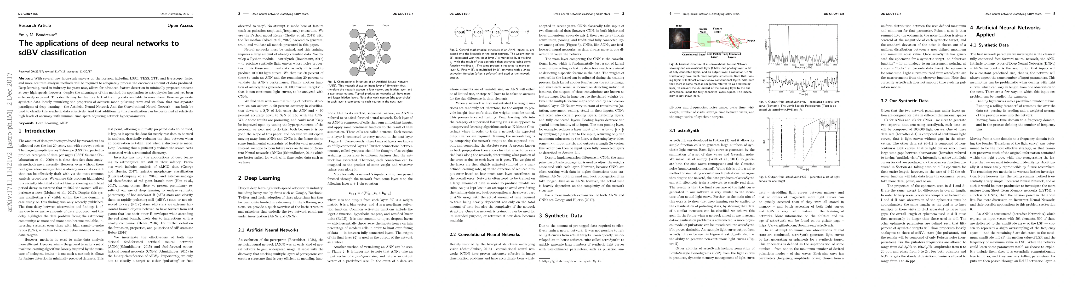 Thumbnail for The applications of deep neural networks to sdBV classification
