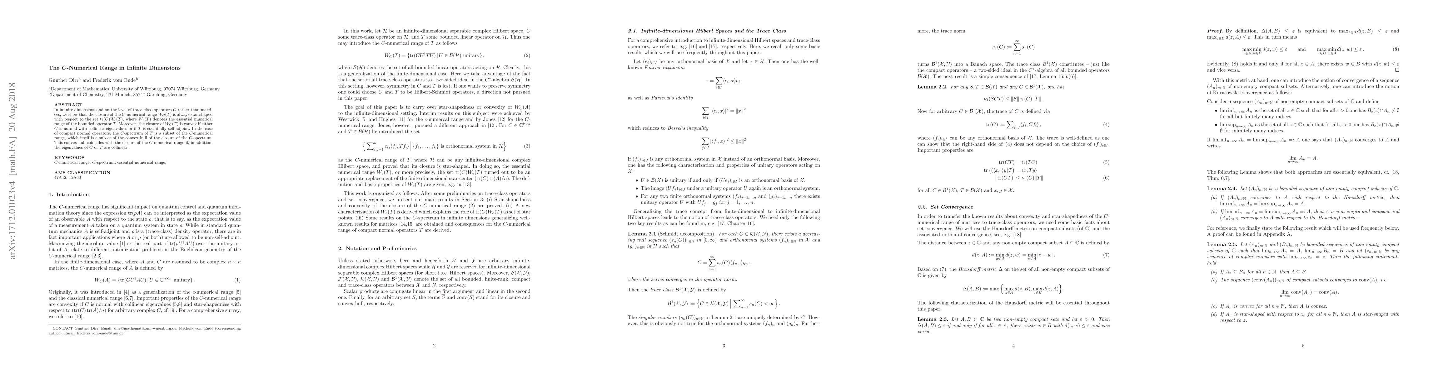 Thumbnail for The C-Numerical Range in Infinite Dimensions
