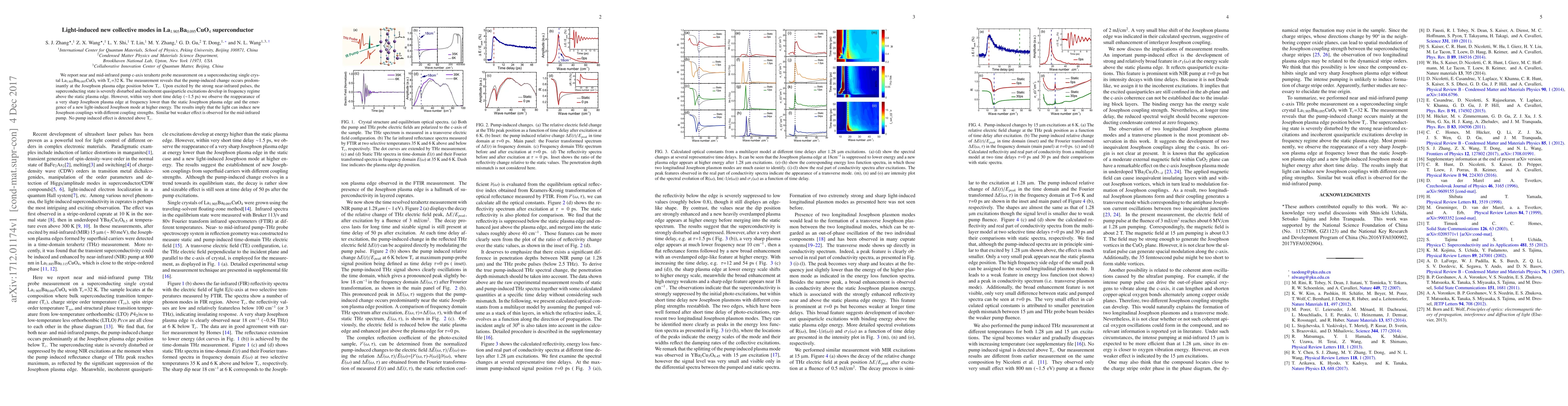 Thumbnail for Light-induced new collective modes in La$_{1.905}$Ba$_{0.095}$CuO$_4$
  superconductor