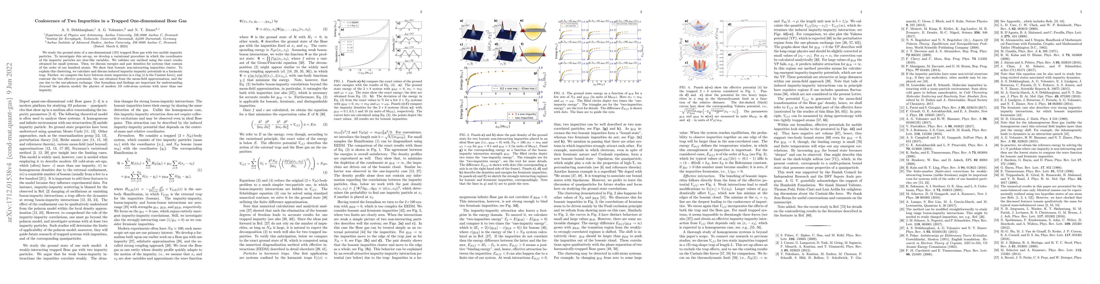 Thumbnail for Coalescence of Two Impurities in a Trapped One-dimensional Bose Gas