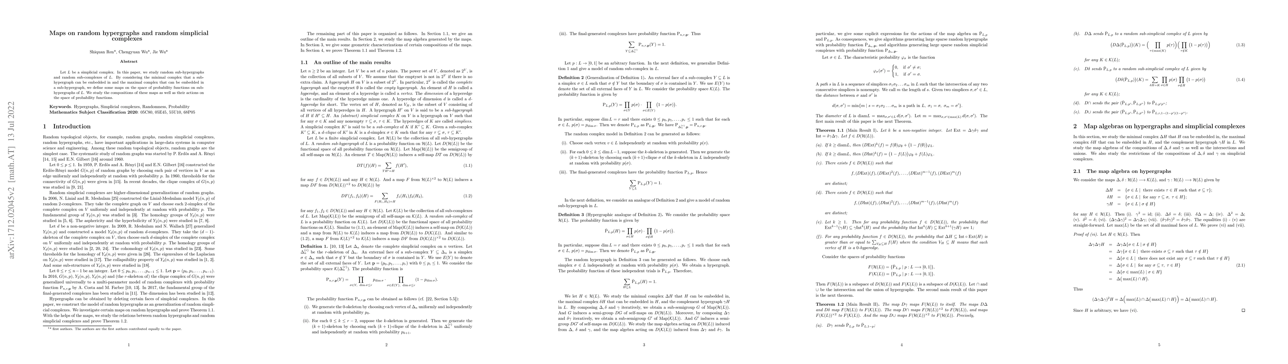 Thumbnail for Maps on random hypergraphs and random simplicial complexes